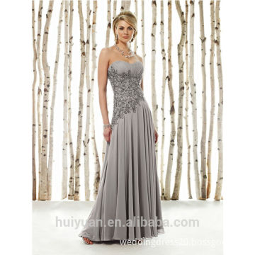 grey beaded chiffon mother sexy wedding night dresses